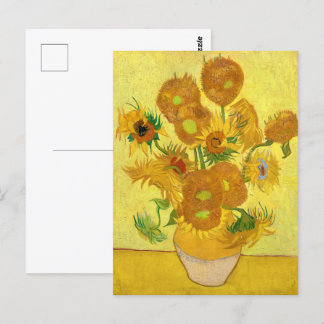 Zonnebloemen, Vincent van Gogh Briefkaart