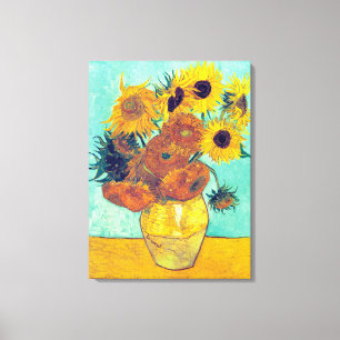 Zonnebloemen, Vincent van Gogh Canvas Afdruk