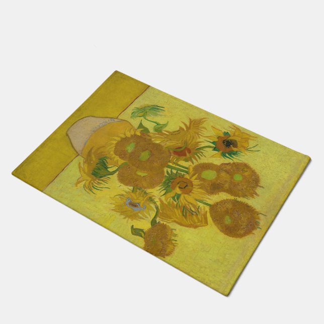 Zonnebloemen - Vincent van Gogh Deurmat (Schuin)