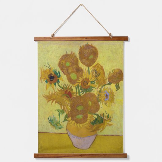 Zonnebloemen, Vincent van Gogh Hangend Wandkleed (Voorkant)