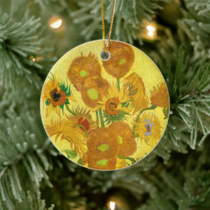 Zonnebloemen, Vincent van Gogh Keramisch Ornament