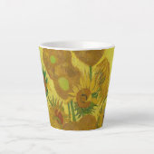 Zonnebloemen-Vincent van Gogh Klein Latte Mok (Voorkant)