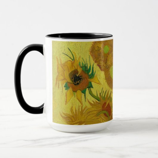 Zonnebloemen-Vincent van Gogh Klein Mok (Links)