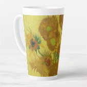 Zonnebloemen-Vincent van Gogh Latte Mok (Linkerhoek)