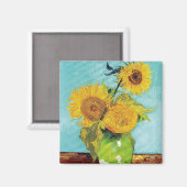 Zonnebloemen Vincent van Gogh Magneet (Voorkant / Achterkant)