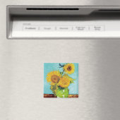 Zonnebloemen Vincent van Gogh Magneet (Insitu (Vaatwasser))