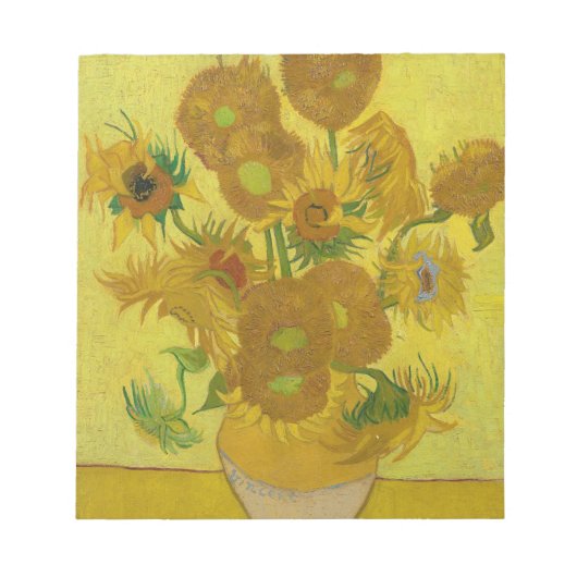 Zonnebloemen - Vincent van Gogh Notitieblok (Voorkant)