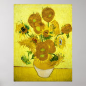 Zonnebloemen Vincent van Gogh Poster (Voorkant)