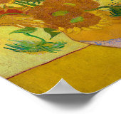 Zonnebloemen, Vincent van Gogh Poster (Hoek)
