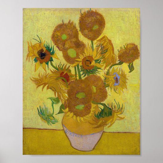 Zonnebloemen, Vincent van Gogh Poster (Voorkant)