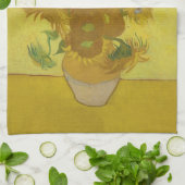 Zonnebloemen, Vincent van Gogh, postpressionist Theedoek (Gevouwen)