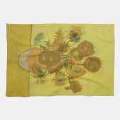 Zonnebloemen, Vincent van Gogh, postpressionist Theedoek (Horizontaal)