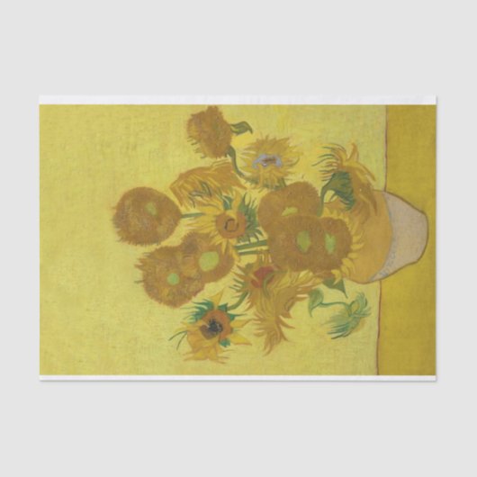 Zonnebloemen, Vincent van Gogh, postpressionist Tissuepapier (Voorkant)