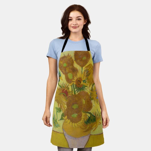 Zonnebloemen, Vincent van Gogh Schort (Gedragen)