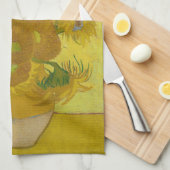 Zonnebloemen - Vincent van Gogh Theedoek (Quarter Fold)