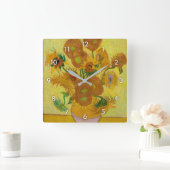 Zonnebloemen, Vincent van Gogh Vierkante Klok (Huis)