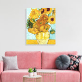 Zonnebloemen - Vincent Willem van Gogh Canvas Afdruk (Insitu (Woonkamer))