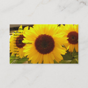 Zonnebloemen Visitekaartje