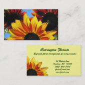 Zonnebloemen Visitekaartje (Voorkant / Achterkant)