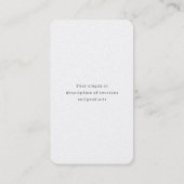 Zonnebloemen Visitekaartjes (Achterkant)