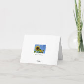Zonnebloemen & Vlinders Kaart (Achterkant)