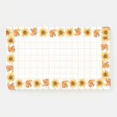  zonnebloemen vlinders Modern patroon Post-it® Notes (Voorkant)