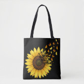 Zonnebloemen Vlinders Tote Bag (Voorkant)
