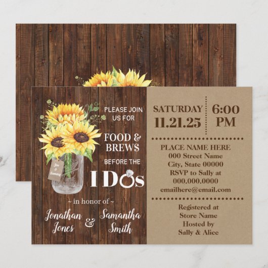 Zonnebloemen Voedsel en Ruwen voor ik Landschotel  Kaart (Voorkant / Achterkant)