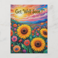Zonnebloemen Voelen Zich Beter Van Gogh Stijl Post