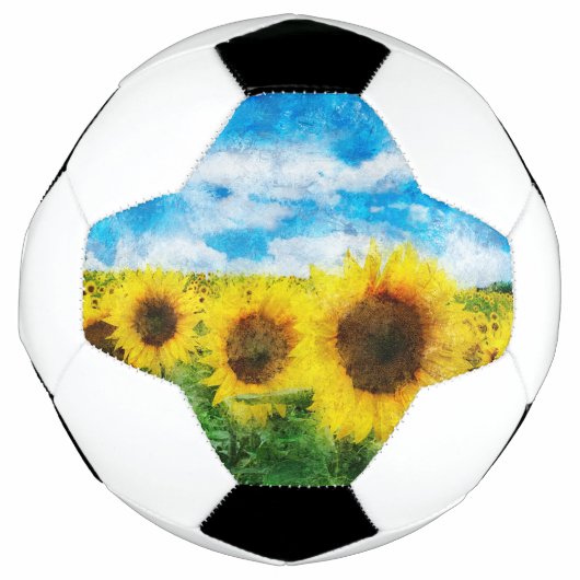 Zonnebloemen Voetbal (Voorkant)