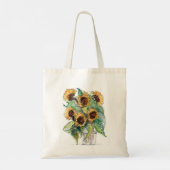 Zonnebloemen voor de Canvas tas van de Vrede (Achterkant)