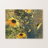 Zonnebloemen voor de foto van het Storm Legpuzzel (Horizontaal)