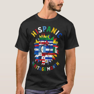 Zonnebloemen voor de heispanische erfgoedmaand All T-shirt