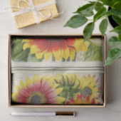  zonnebloemen voor de rode en goudmakerij tissuepapier (Geschenk)