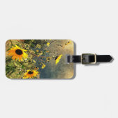 Zonnebloemen voor de Storm wolken Bagagelabel (Voorkant horizontaal)