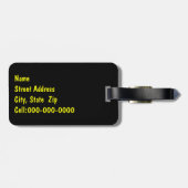 Zonnebloemen voor de Storm wolken Bagagelabel (Achterkant horizontaal)