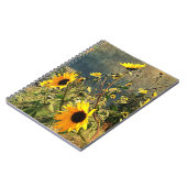 Zonnebloemen voor de Storm wolken Notitieboek (Linkerzijde)