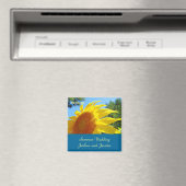 Zonnebloemen voor de zomerbruiloft magneet (Insitu (Vaatwasser))