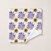 Zonnebloemen voor handdoeken (Wasdoekje)