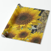 Zonnebloemen voor het verpakken van papier (Uitgerold)