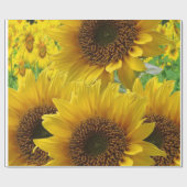 Zonnebloemen voor het verpakken van papier (Vlak)