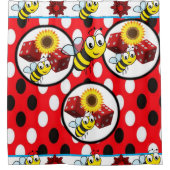 zonnebloemen voor kinderen onder de douchegordijn (Voorkant)