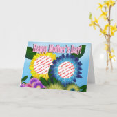 Zonnebloemen voor Lijst met dubbele mam voor Moede Kaart (Gele Bloem)