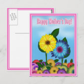 Zonnebloemen voor mama op Moederdag Briefkaart (Voorkant / Achterkant)
