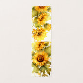 Zonnebloemen Vouwen Bladwijzer Bookmarkers Visitekaartje (Buitenkant ongevouwen)