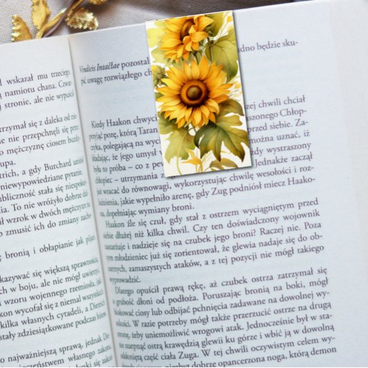 Zonnebloemen Vouwen Bladwijzer Bookmarkers Visitekaartje