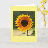 Zonnebloemen Vouwkaart Zomer Kaart (Gele Bloem)