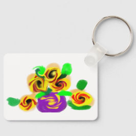 Zonnebloemen vreugde sleutelhanger