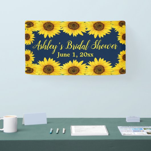 Zonnebloemen Vrijgezellenfeest Achtergrondzeemacht Spandoek (Beurs)