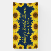 Zonnebloemen Vrijgezellenfeest Achtergrondzeemacht Spandoek (Verticaal)